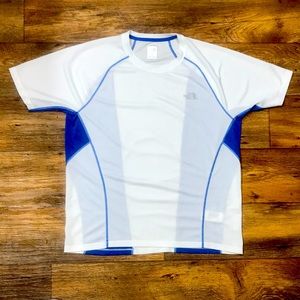 North Face White/Royal Blue FlashDry Mens Shirt